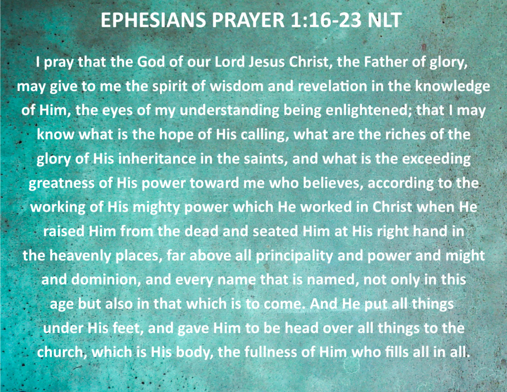 Prayers Ephesians 1